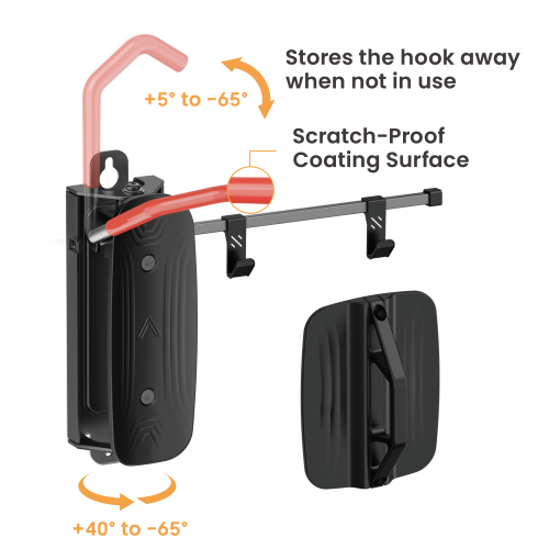 On-Wall Bike Storage Rack LBM-04S  Space Saving & Easy to Use丨Perfect for Most Bikes & E-Bikes from china(chinese)