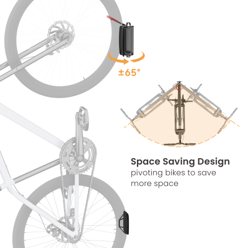 On-Wall Bike Storage Rack LBM10-01 Space Saving & Easy to Use丨Perfect for Most Bikes & E-Bikes from china(chinese)