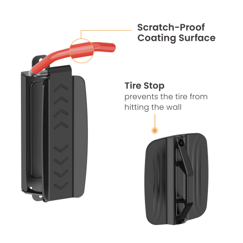 On-Wall Bike Storage Rack LBM10-01 Space Saving & Easy to Use丨Perfect for Most Bikes & E-Bikes from china(chinese)