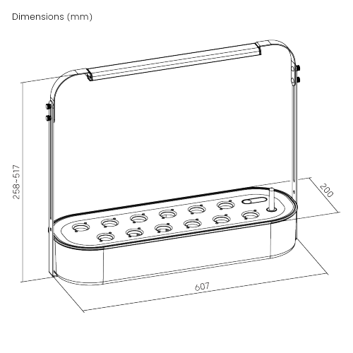 Indoor & Outdoor Tabletop Gardening System HGS03-1CB Gardening Without Limits from china(chinese)