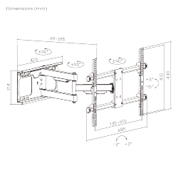 Heavy-Duty Full-Motion TV Wall Mount