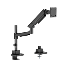 Hercules Heavy-Duty Pole-Mounted Gas Spring Monitor Arm