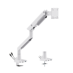 Hercules Heavy-Duty Gas Spring Monitor Arm with USB-A & USB-C Ports