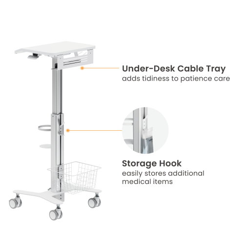 Height Adjustable Multi-Storage Modular Medical Cart MED05-1 An advanced solution for more ergonomic and efficient patience care from china(chinese)