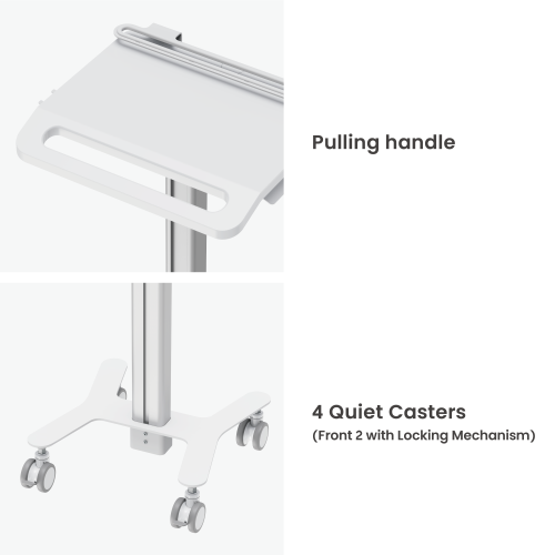 Multi-Storage Modular Medical Cart with Anti-Theft Laptop Holder MED06-4  An advanced solution for more efficient and secured patience care from china(chinese)