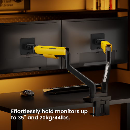 Heavy-Duty Gaming Monitor Arm For Dual Monitors LDT85-C024 For most 17"-35" flat/curved monitors from china(chinese)