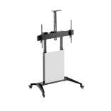 Motorized Height-Adjustable TV Cart with Decorative Panel