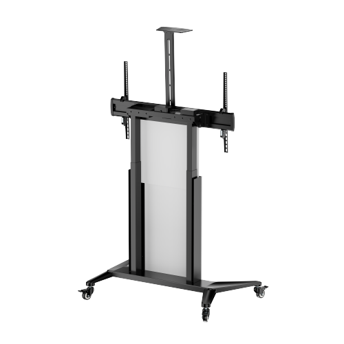 Motorized Height-Adjustable TV Cart with Decorative Panels TTL20H-610TW for 55"-100" TVs up to 110kg (242lbs) from china(chinese)