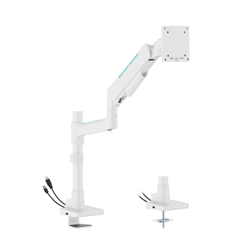 Heavy-Duty Pole-Mounted Gaming Monitor Arm with USB-A and USB-C Ports LDT85-C012UCP For most 17"-49" Monitors from china(chinese)