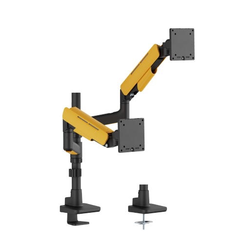 Heavy-Duty Pole-Mounted Gaming Dual Monitor Arm LDT85-C024P For most 17"-49" Monitors from china(chinese)