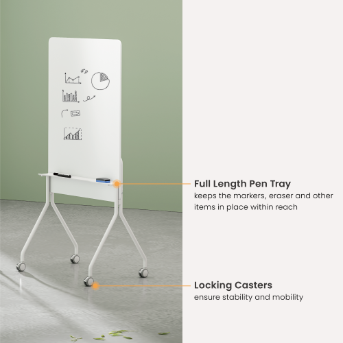 Mobile Single-Sided Whiteboard (Portrait Orientation) WB12-01 Enrich the agile work space. from china(chinese)