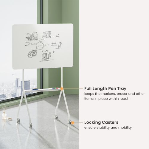 Mobile Single-Sided Whiteboard (Landscape Orientation) WB12-02 Enrich the agile work space. from china(chinese)