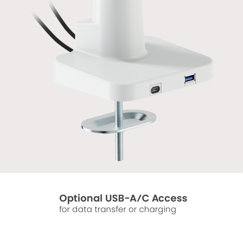 BoldGrip Heavy-Duty Gas Spring Monitor Arm with USB-A/USB-C Ports  LDT98-C012UC Supports monitors up to 57" in size or weighing up to 27kg (59.4 lbs) from china(chinese)