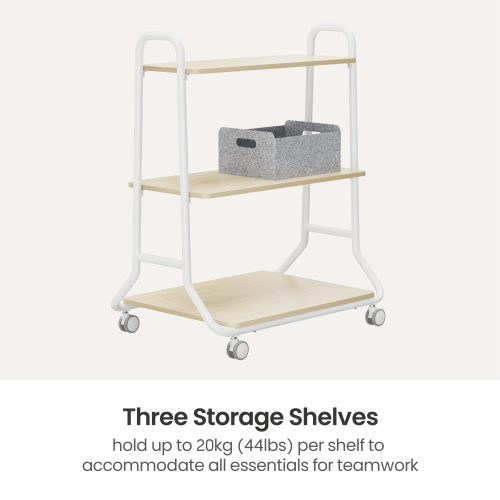 Mobile Storage Cart WB13-01 Each shelf holds up to 20 kg (44 lbs). from china(chinese)