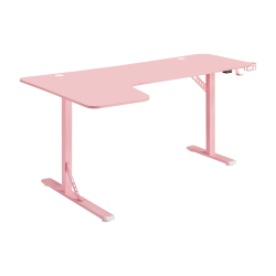 L-Shaped Gaming Desks with RGB Lighting