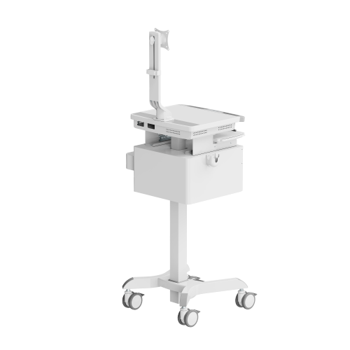 Compact Medical Cart with Monitor Arm & Drawers MED08-2 Empowering caregivers with mobility and precision. from china(chinese)