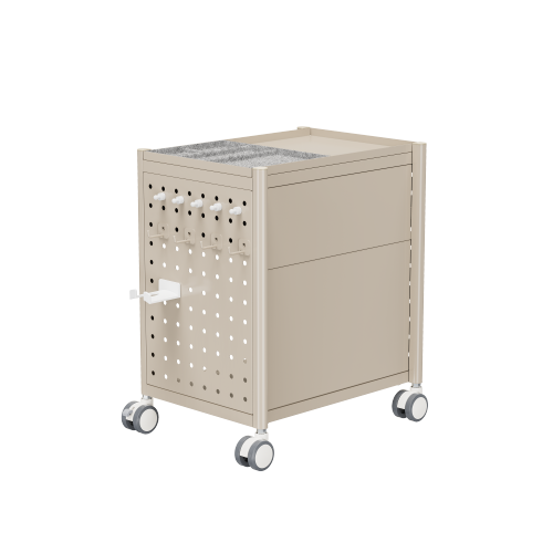 Standard Mobile Storage Cabinet with Pegboard MCT02-03 Storage that moves with you. from china(chinese)
