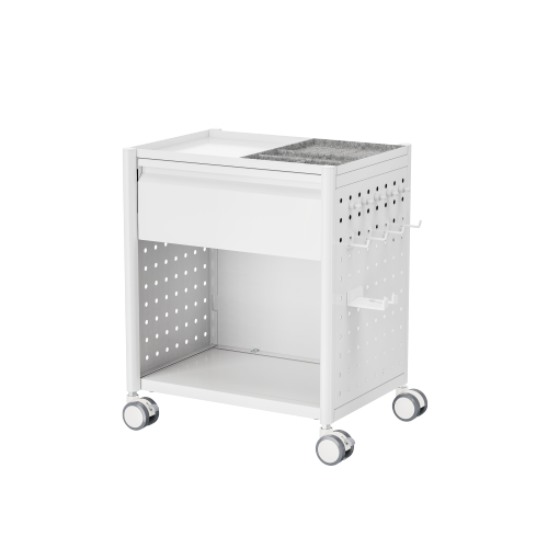 Standard Mobile Storage Cabinet with Pegboard MCT02-03 Storage that moves with you. from china(chinese)