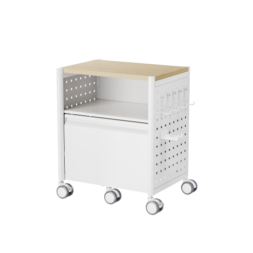 Standard Mobile Storage Cabinet with Pegboard MCT02-04 Storage that moves with you. from china(chinese)