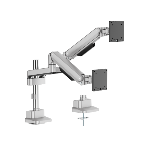 Deluxe Mechanical Spring Dual Monitor Arm (Pole Mounted) LDT86-C024P Smooth adjustments, lasting performance. from china(chinese)