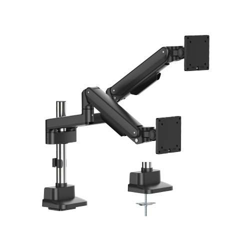 Deluxe Mechanical Spring Dual Monitor Arm (Pole Mounted) LDT86-C024P Smooth adjustments, lasting performance. from china(chinese)
