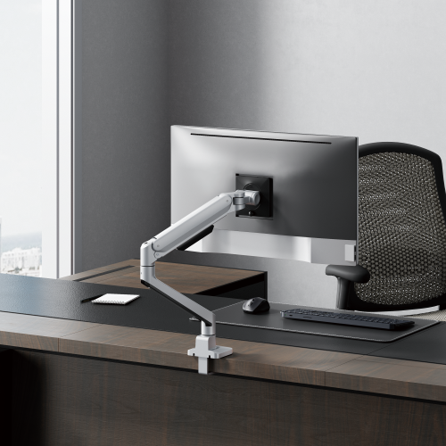 Deluxe Mechanical Spring Single Monitor Arm LDT86-C012 Smooth adjustments, lasting performance. from china(chinese)