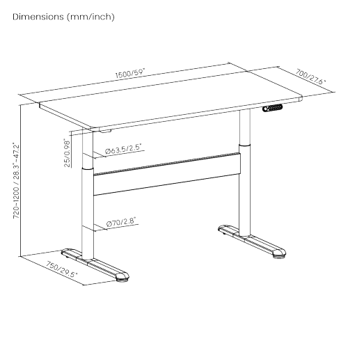 Mobile Dual-Motor Sit-Stand Desk MST01-L Seamless Comfort and Mobility for Modern Workspaces from china(chinese)