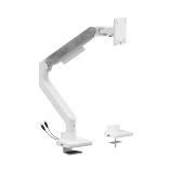 Fusion Heavy-Duty Gas Spring Monitor Arm with USB-A/USB-C Ports