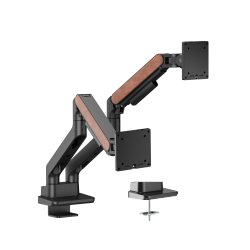 Fusion Heavy-Duty Gas Spring Dual Monitor Arm