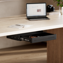 Under-Desk Storage Drawer with Shelf (Standard Size)