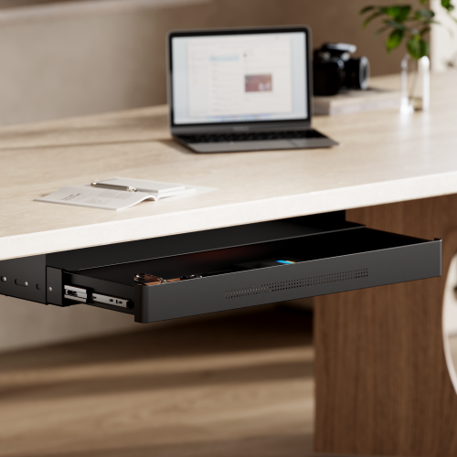 Under-Desk Storage Drawer with Shelf (Large Size) DA16-4 Sleek Design, Expansive Storage Capacity from china(chinese)