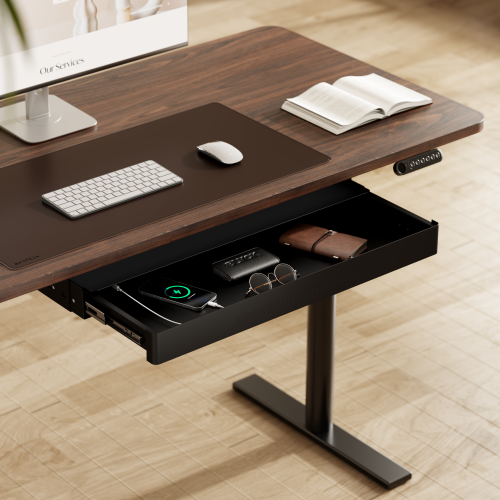 Under-Desk Storage Drawer with Shelf & USB Ports (Large Size) DA16-4C Sleek Design, Expansive Storage Capacity from china(chinese)