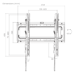 Economy Tilt Curved & Flat Panel TV Wall Mount