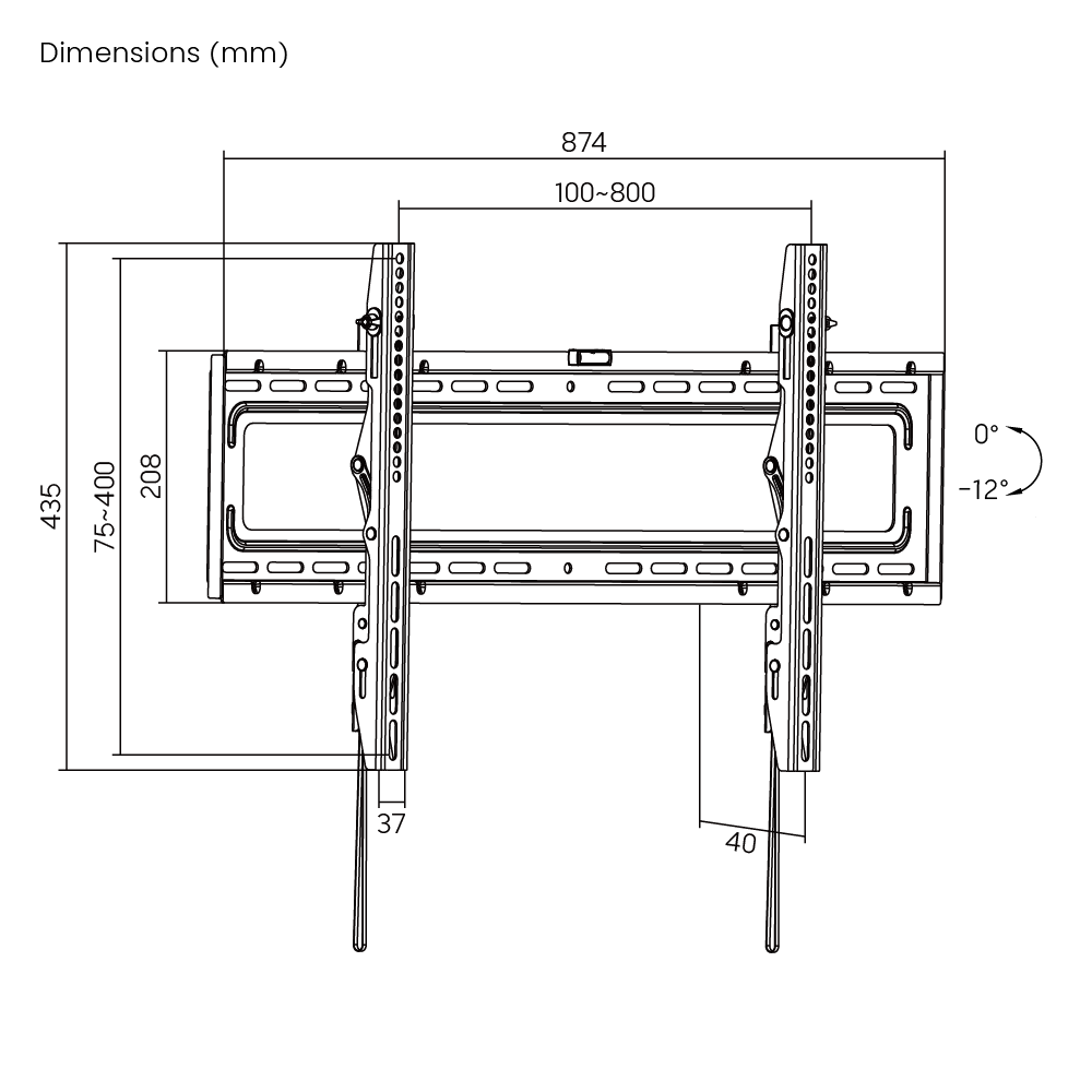 Economy Tilt Curved & Flat Panel TV Wall Mount Supplier and