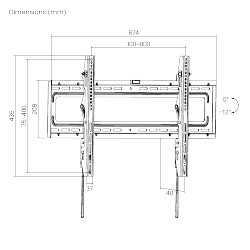 Economy Tilt Curved & Flat Panel TV Wall Mount