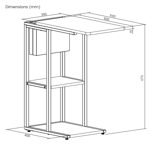 C-Shaped Side Table with Storage Bag TS10-03  Everyday Essentials, Just an Arm’s Reach Away! from china(chinese)