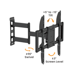 Cost-Effective Full-Motion TV Wall Mount