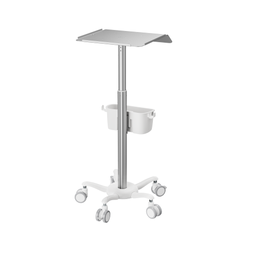 Height Adjustable ECG Medical Cart MED09-2A Guarantees ergonomic comfort for medical tests runners. from china(chinese)