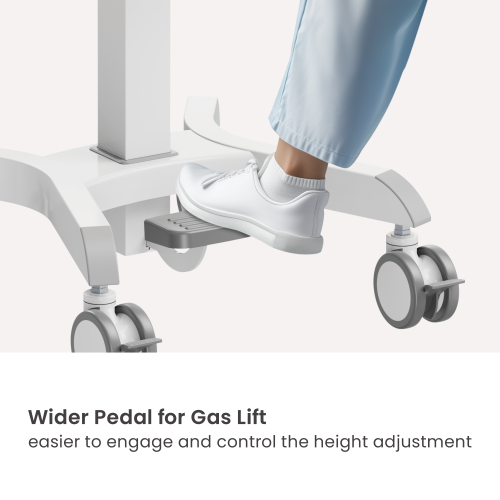 Compact Medical Cart with Monitor Arm MED08-1 Empowering caregivers with mobility and precision. from china(chinese)