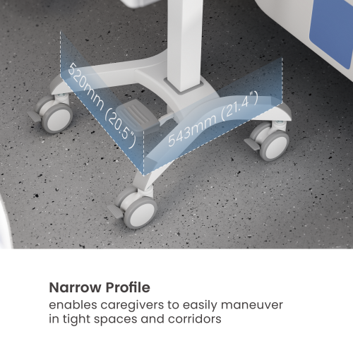 Compact Medical Cart with Monitor Arm MED08-1 Empowering caregivers with mobility and precision. from china(chinese)