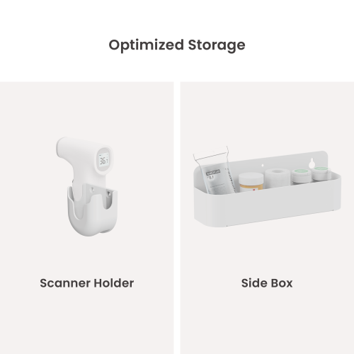 Compact Medical Cart with Monitor Arm & Drawers MED08-2 Empowering caregivers with mobility and precision. from china(chinese)