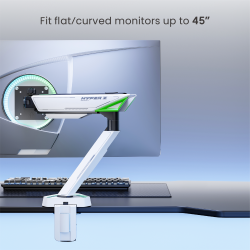 Mecha Mechanical Spring RGB Lighting Monitor Arm