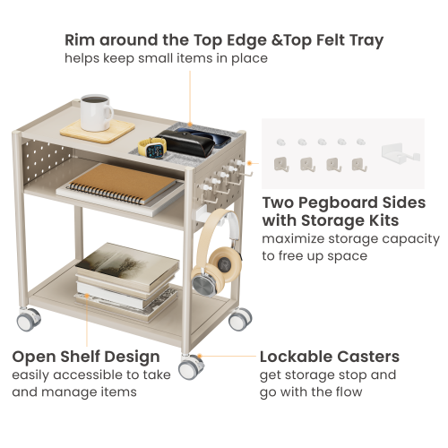 Large Mobile Storage Cabinet with Pegboard MCT03-01 Storage that moves with you. from china(chinese)