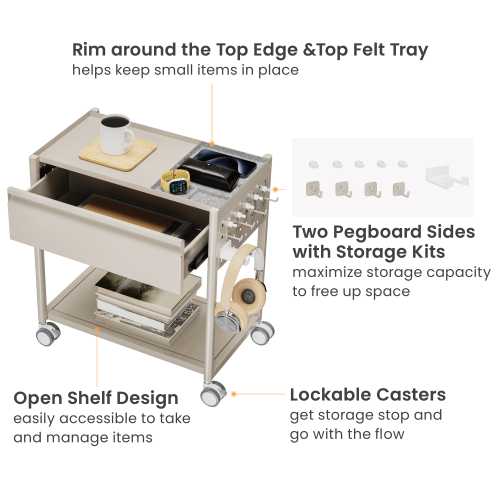 Large Mobile Storage Cabinet with Pegboard MCT03-02 Storage that moves with you. from china(chinese)