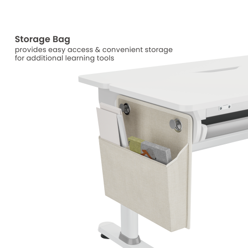 Height Adjustable Children Desk with Storage Bag E901 Offers solutions for ergonomic health & stationery storage from china(chinese)
