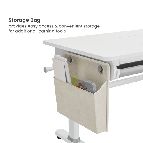 Height Adjustable Children Desk with Storage Bag E902 Compatible with pegboards STB35-01 & STB35-02 from china(chinese)