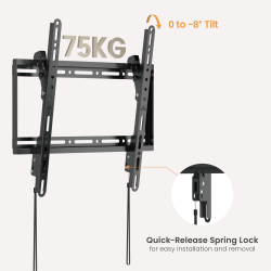 Value-Packed Slim Tilt TV Wall Mount