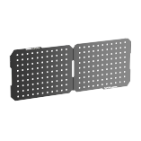 Wall-Mounted Dual Pegboard Set with LED Lighting