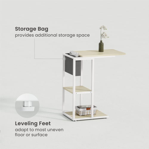 C-Shaped Side Table with Storage Bag TS10-03  Everyday Essentials, Just an Arm’s Reach Away! from china(chinese)