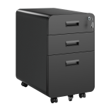 3-Drawer Locking Mobile File Cabinet